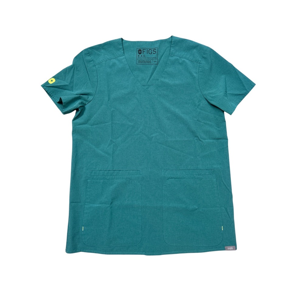 Women's FIGS Marine‎ FIONe.a.c. Lekei - Four-Pocket Scrub Top XXS